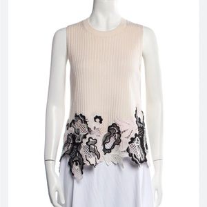 3.1 Phillip Lim Ribbed Lace Tank size S